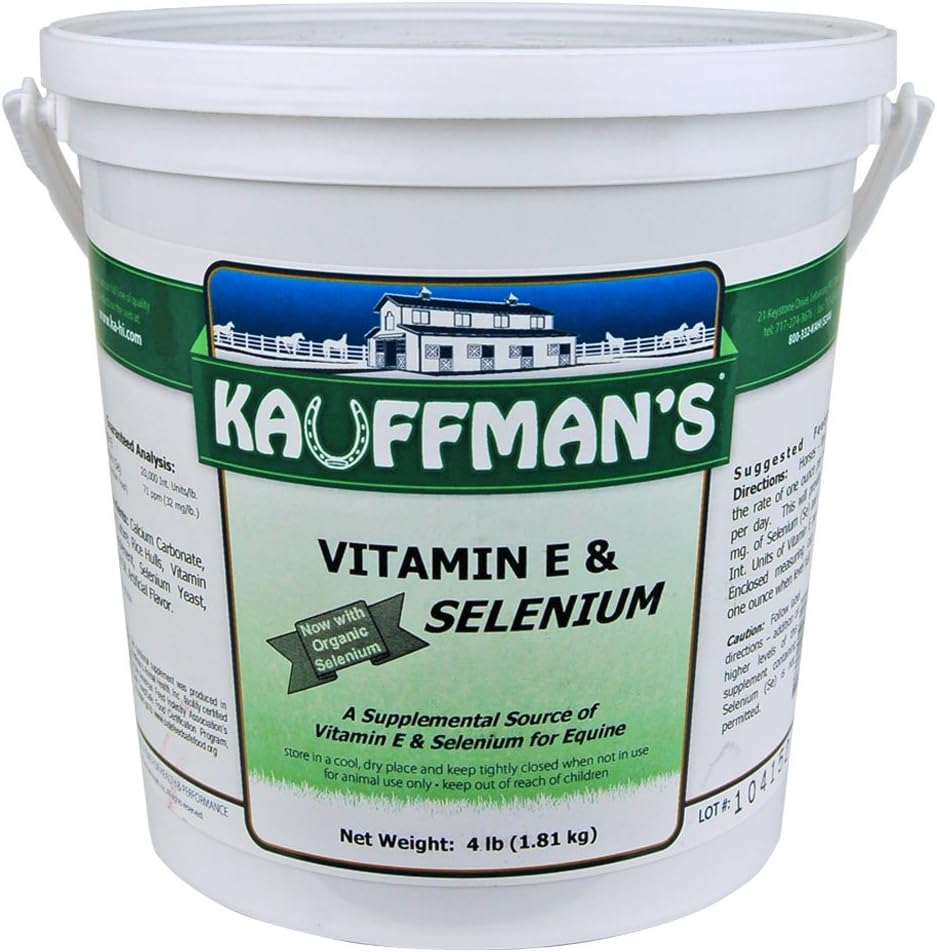 Kauffman의 동물 제품 비타민 E & 셀렌 분말 4 lb