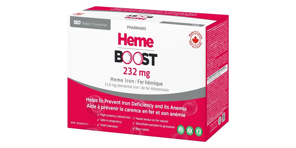 Hemeboost 11.6mg (232mg Heme Iron) I 180 정제 | 높은 효능 천연 철 보충 I 높은 흡수 & Stomach I Iron Pills for Adults & Safe for Use in Pregnancy (3)