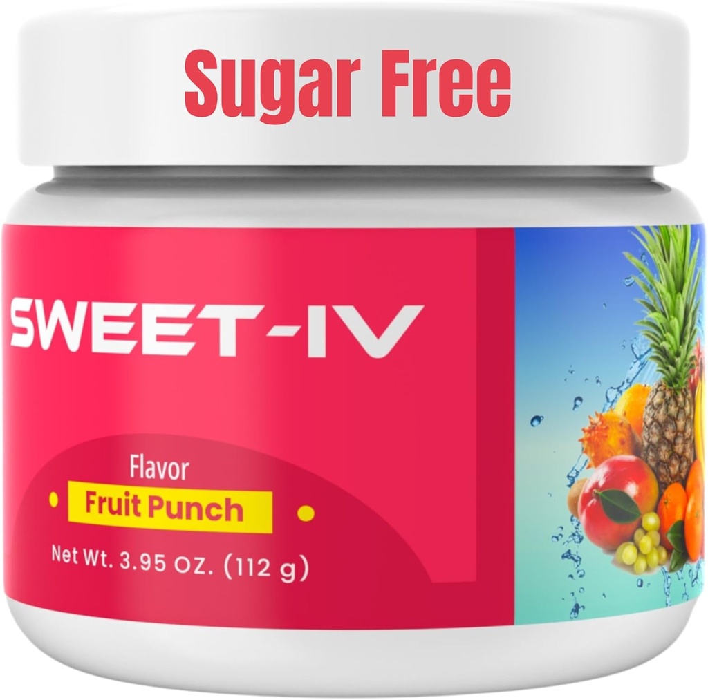 달콤한 IV 전해질 분말 - 3.9g 서빙 맛 음료 혼합 마그네슘, 구리 - 40 스포츠 Enthusiasts, Athletes에 대한 마그네슘 분말 - 맛있고 새로 고침 (Fruit Punch)
