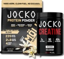 Jocko Fuel Bundle - Vanilla Mölk Protein Powder + Creatine Monohydrate Powder for Men & Women - Atheltic Performance, Recovery 및 근육 성장을위한 번들