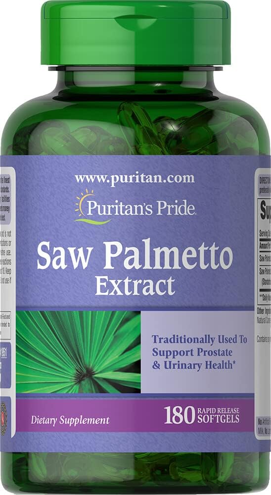 Puritan의 Pride는 Palmetto 추출물, 지원 유린 기능 및 촉진 전립선 열, 180 조사를 보았습니다