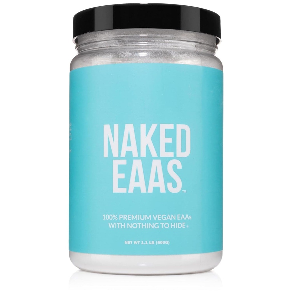 NAKED EAAs 아미노산 분말 - 50 서빙 - Vegan Unflavored Essential Amino Acids 500 Grams - 즉시 모든 자연 EAAs 분말 보충
