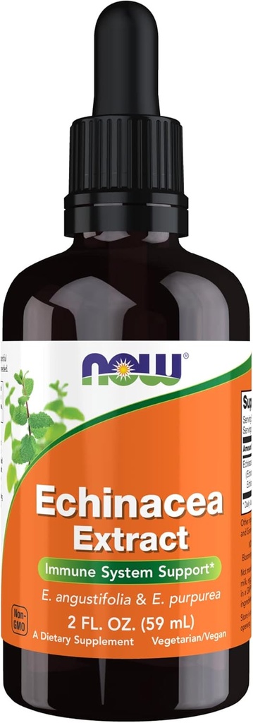 지금 식품 보충제, Echinacea 추출 액체 드롭퍼, 면역 시스템 지원 *, 2-Ounce