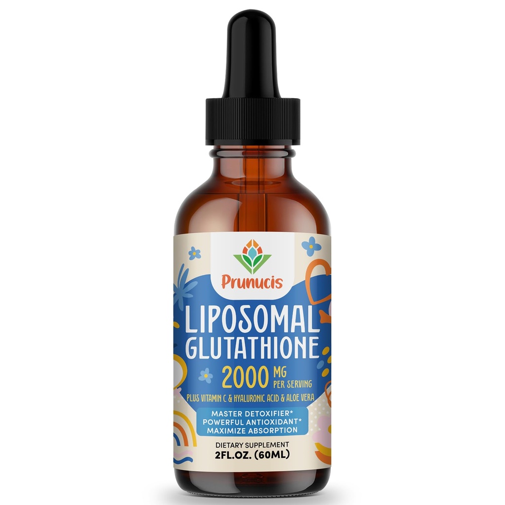 2000MG Liposomal 글루타티온 액체, 98% 흡수, 활동적인 모양 L 글루타티온 보충교재, Vegan 친절한, Immune 체계, 노후화 방위, Detox, 2 FL.OZ를 위한 강력한 산화 방지제 Complex
