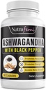유기 Ashwagandha 와 검정 Pepper 용 Imporved 흡수. 응력에 저항하는, 증가 에너지 수준 & 지원 기억 증진 650 Mg 60 캡슐