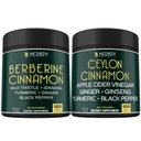 번들 7in1 Berberine HCl 97 % 보충제 및 6in1 프리미엄 Ceylon Cinnamon 보충제