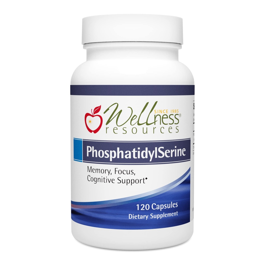 웰빙 자원 PhosphatidylSerine Soy-Free 해바라기 소스 (100mg, 120 캡슐) 비 GMO, Vegan ...