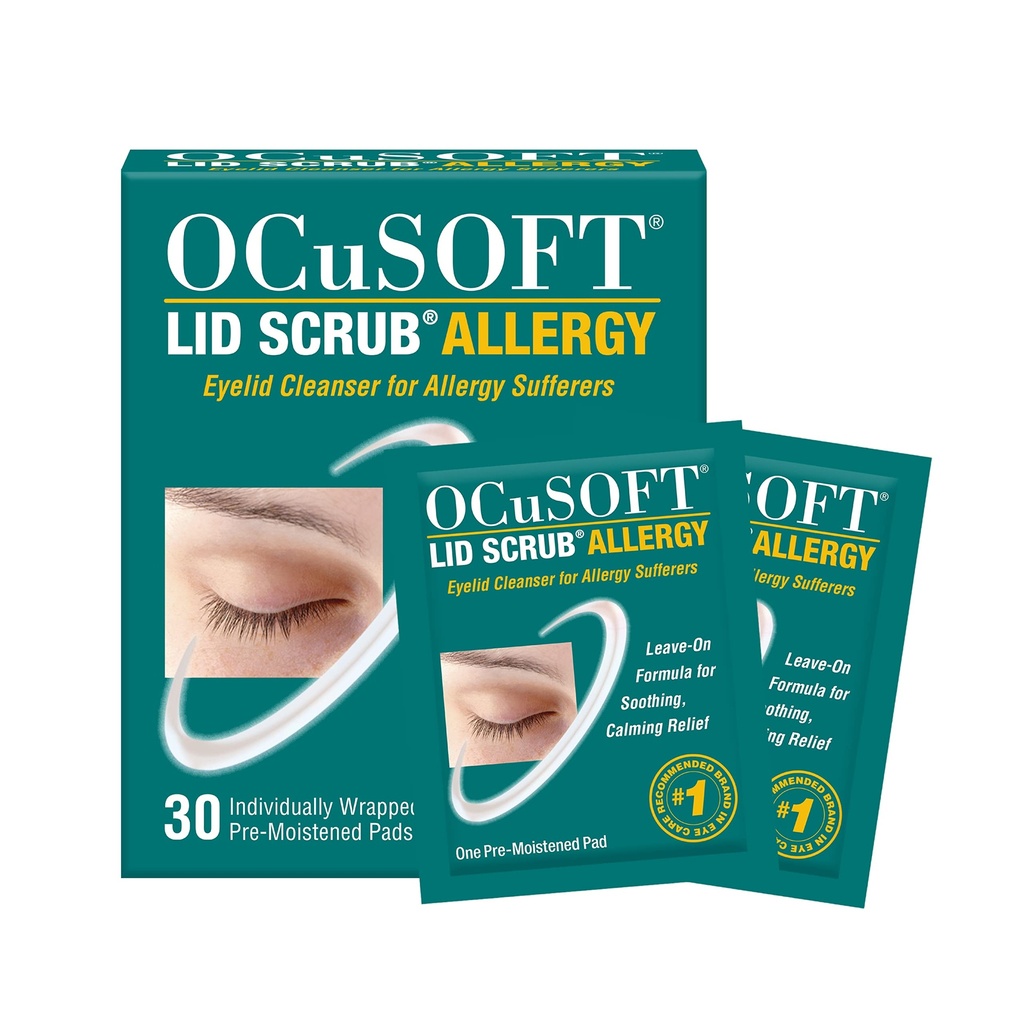 OCuSOFT 뚜껑 스크럽 알레르기 Eyelid 세척제 30CT