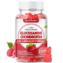 softbear 글루코사민 Chondroitin Gummies, 설탕 자유로운 글루코사민 Chondroitin MSM Elderberry Turmeric의 보충은 합동 건강 & 산화제, 딸기 맛을 내는 60 조사를 지원합니다