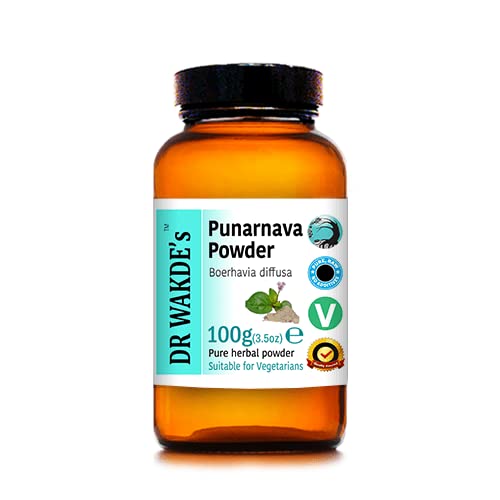 DR WAKDE의 Punarnava 분말 (Boerhavia diffusa) - 100g (3.5oz) | 순수하고 & 건조 분말 | Ayurvedic 허브 | Vegan |