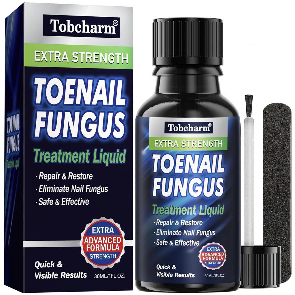 Tobcharm Toenail Fungus 치료 추가 강도, 손톱 곰팡이 치료 Toenail, Fungus 손톱 치료, 손톱 곰팡이 치료 (1oz)