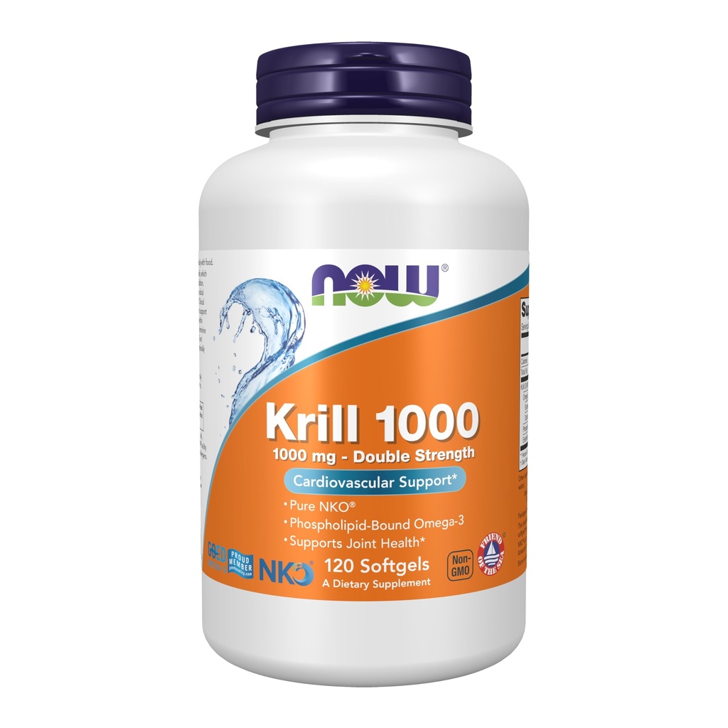 지금 음식 보충교재, Neptune 크릴, 두 배 힘 1000 mg, Phospholipid-Bound Omega-3, 120 Softgels
