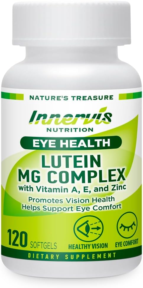 Lutein & 마그네슘 - 눈 건강 및 편안함 지원, 산화 방지제, 120 Softgels