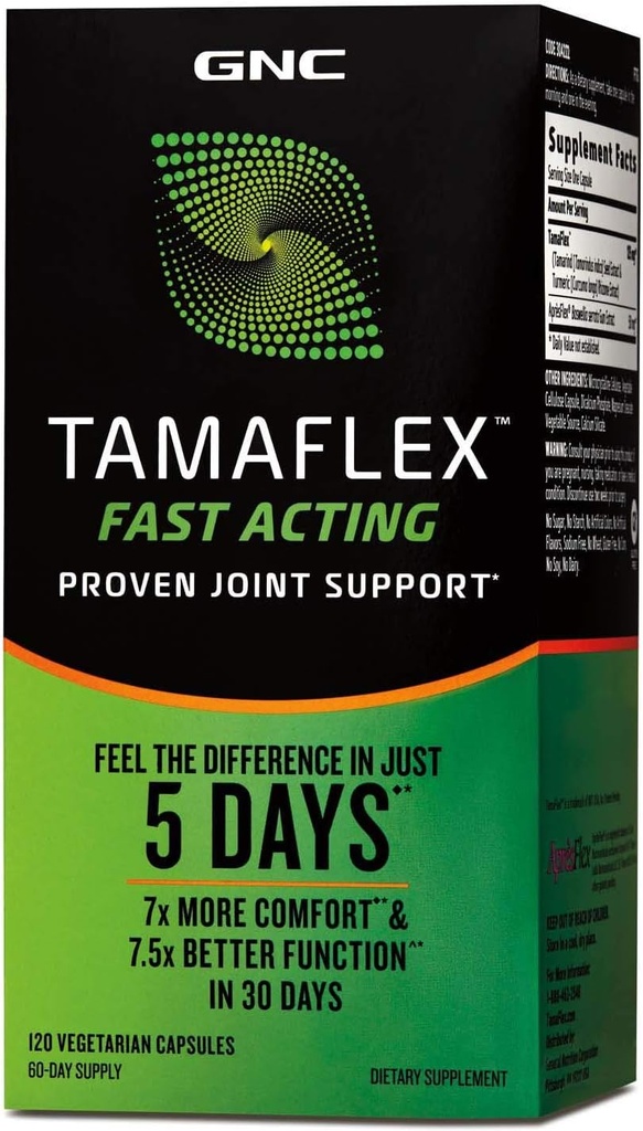 GNC TamaFlex 빠른 행동, 합동 지원, 120 채식 캡슐