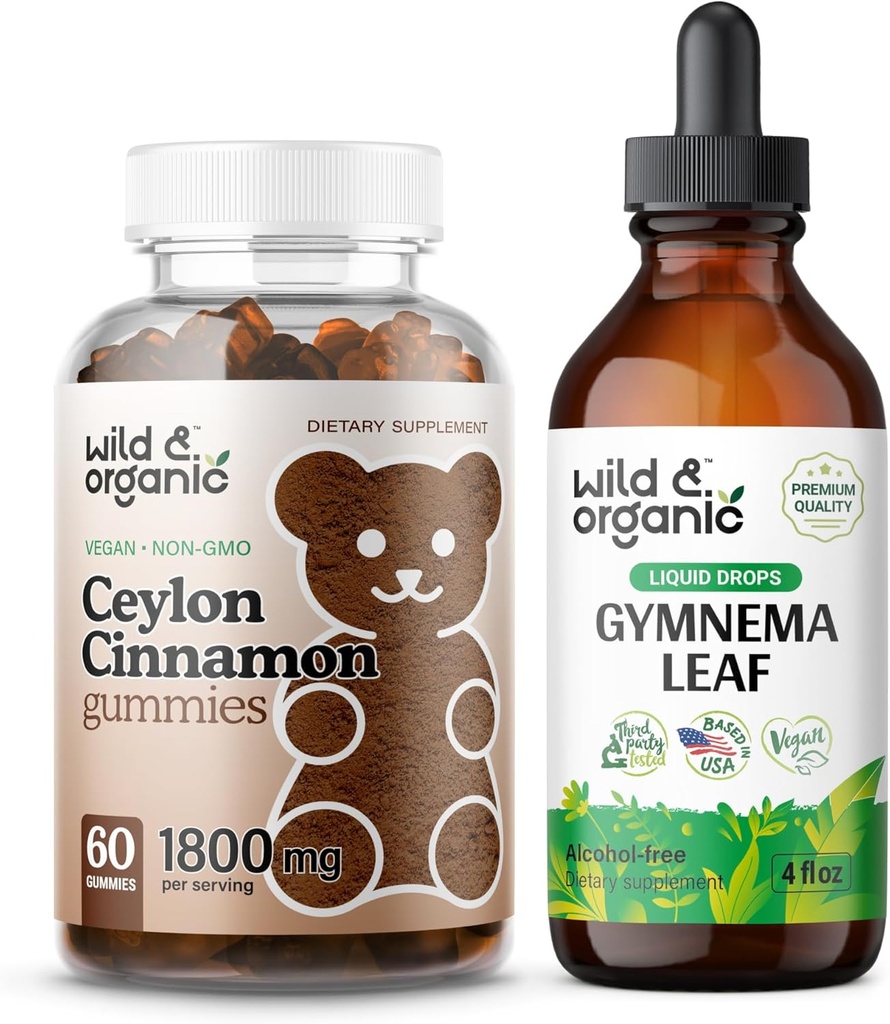 야생 & 유기 Ceylon Cinnamon Gummies & 체육관 Tincture
