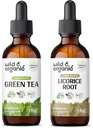 야생 & 유기농 녹차 Tincture 2 fl oz & Licorice Tincture 2 fl oz