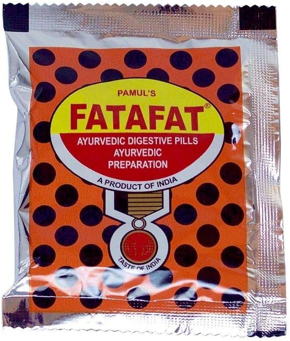 Fatafat Ayurvedic 소화 약 (10x 팩 x 13g 각각) 인도 공