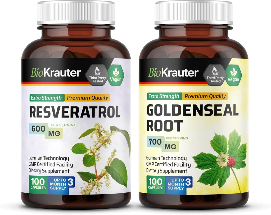 BIO KRAUTER Resveratrol 100 캡슐 & 골든 100 캡슐