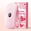 휴대용 난방 패드 기간 주름: 2 타이머 6 열 수준 6 진동 형태 뒤 고통 기복 Menstrual 난방 패드를 위한 무선 전기 난방 패드 (밝은 분홍색)