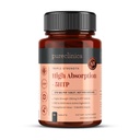 높은 흡수 5HTP 300mg x 90 정제 - 3 달 공급. 비타민 C, B6 및 검은 후추 추출물