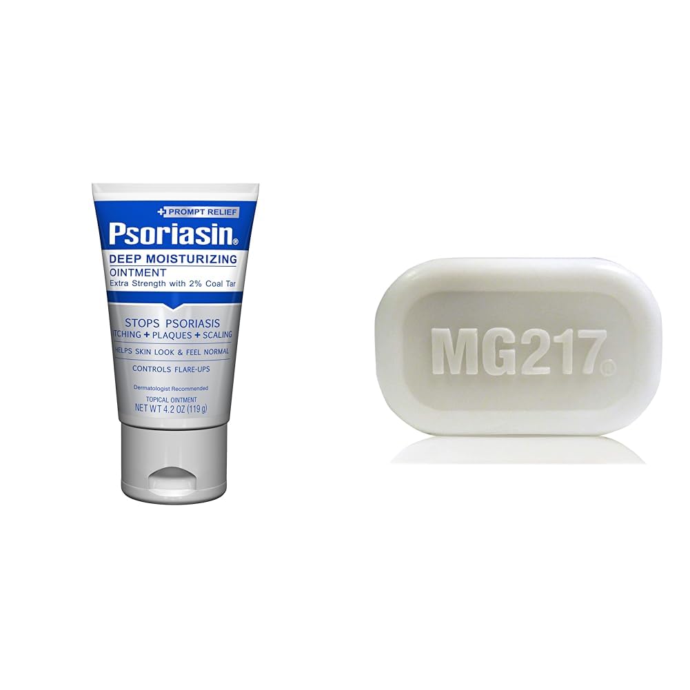 Psoriasin 습기를 공급 연고 & MG217 Psoriasis - 4.2 oz & 3.2 oz를 위한 떨어지는 비누