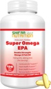 SHIFAA NUTRITION Halal 물고기 기름 Softgels 120 Ct의 두 배 힘 - Halal Omega 3 물고기 기름 보충교재. 야생 겁에 질린, Non-GMO & 순화