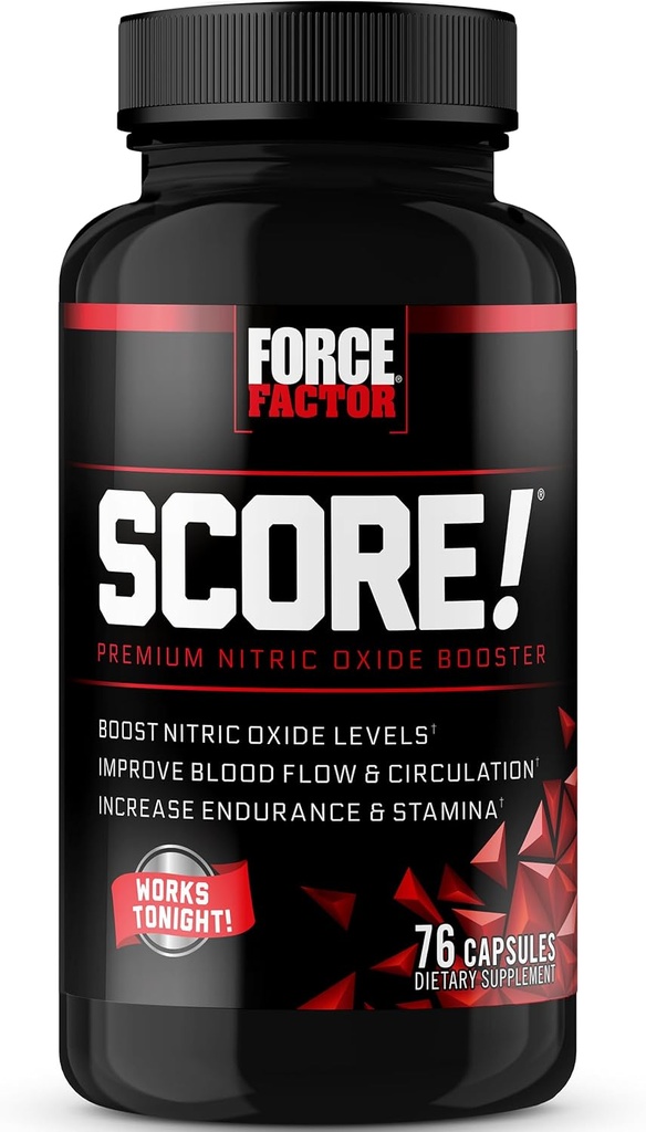 힘 요인 SCORE! Horny Goat Weed, L-Citrulline, Ashwagandha, Black Maca & Tribulus, Ignite Drive & Energy, 증가 Endurance, 남성 활력, 76 캡슐에 대 한 남성에 대 한 영양 산화물 보충