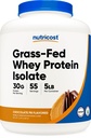 Nutricost Grass-Fed Whey Protein Isolate (Chocolate Peanut Butter, 5LBS) - 비 GMO, 글루텐 무료