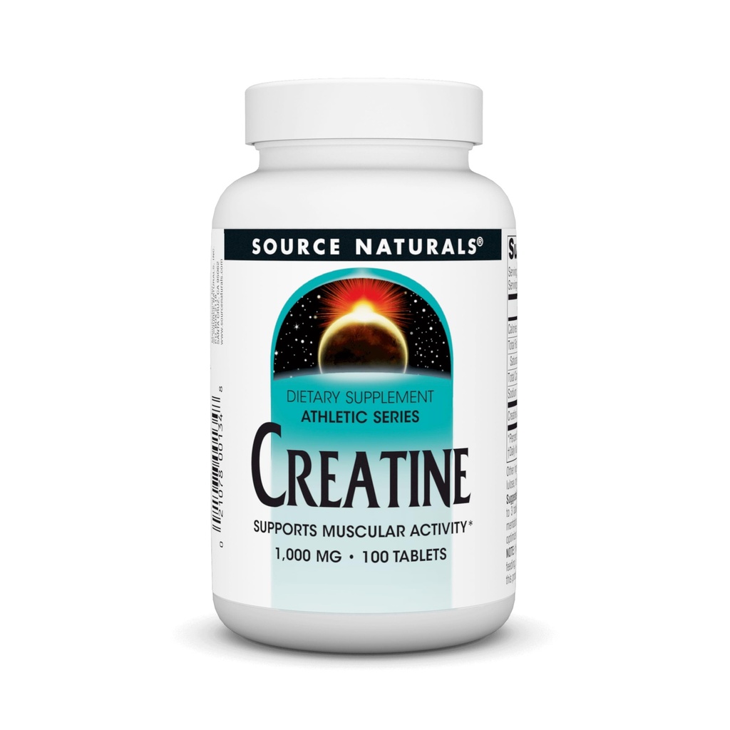 Source Naturals Creatine - 근육 활동 지원 * - 100 정제