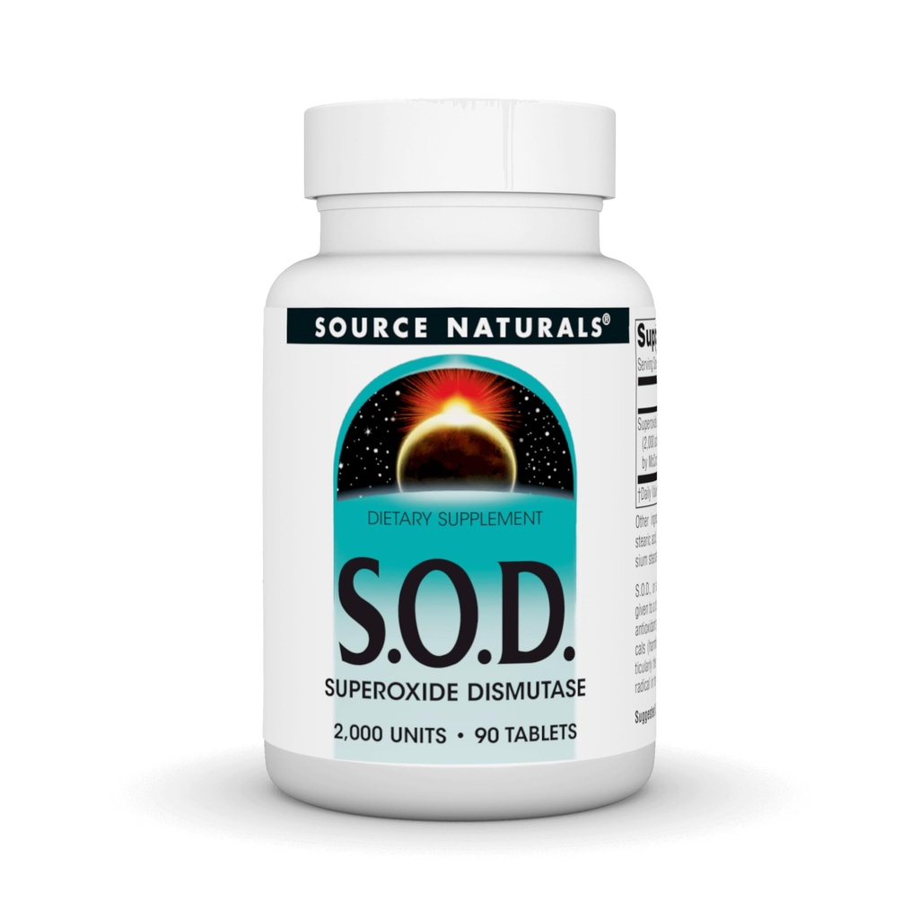 Source Naturals S-O-D, Superoxide Dismutase - 다이어트 보충 - 90 정제
