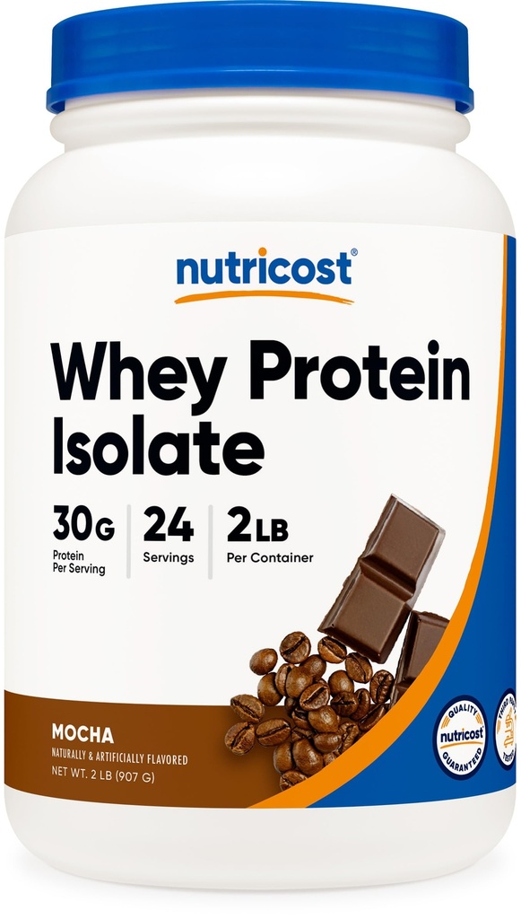 Nutricost Whey Protein Isolate (모카) 2LBS