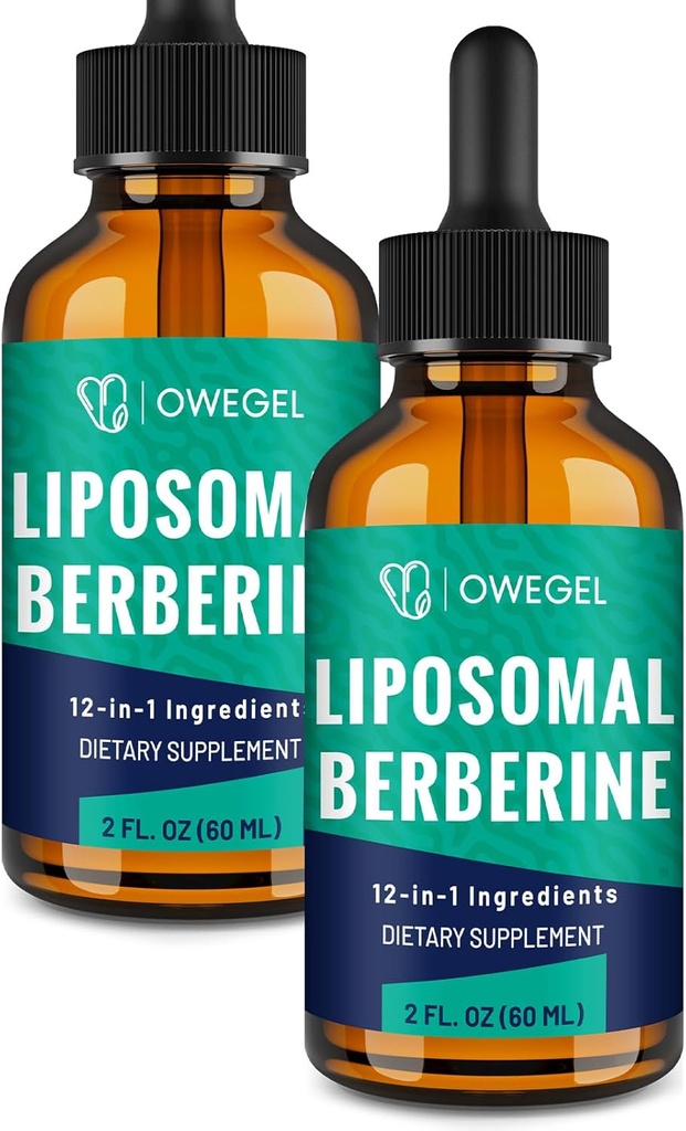 Liposomal Berberine HCL 액체 드롭 - Ceylon Cinnamon, Bitter Melon, Green Tea & More와 12-in-1 초본 공식 - 4 Fl Oz