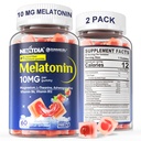 2 팩 설탕 자유로운 Melatonin Gummies 10mg 20mg 마그네슘은 성인, Ashwagandha, L-Theanine, B6, B12, 깊은 Relaxation, 산화를 억제하는, Vegan, 120 일 동안 Melatonin를 희게합니다
