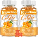 2 packCOQ10 Gummies - CoQ10 500mg + Omega-3 EPA/DHA + 마그네슘 Glycinate + 아연 Citrate, 심장 건강, 에너지 생산, 면역 체계 & 무기물 흡수를 지원하기 위하여