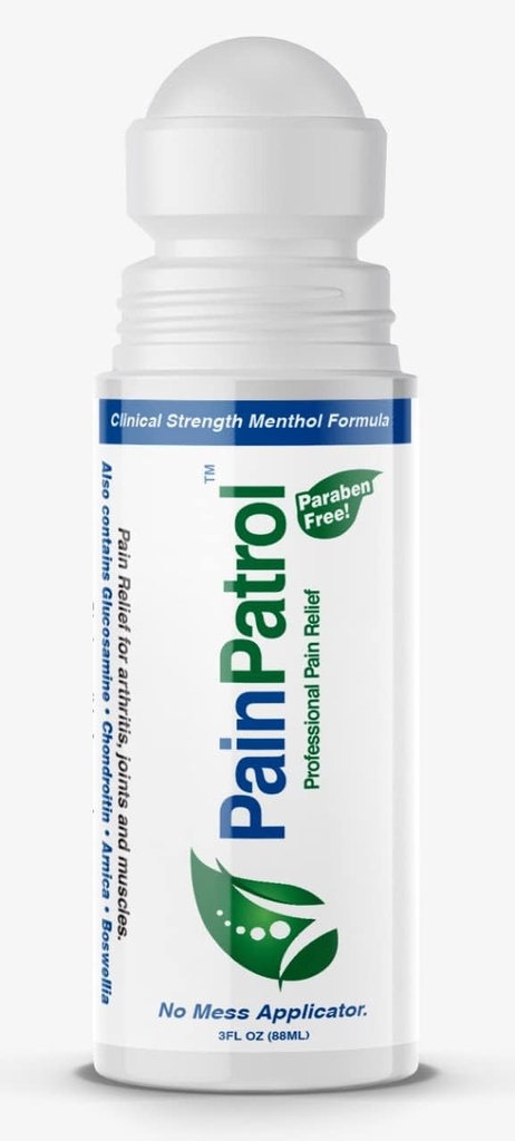 PainPatrol, 통증 완화 젤, 냉각 젤 w 8.5% Menthol, 근육 통증, 관절 및 허리 통증, 화제 진통, 빠른 행동, 긴 지속 통증 Reliever 크림 (3 OZ)