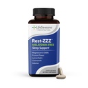 LifeSeasons Rest-ZZZ Melatonin Free - 수면 지원 보충 - Calms Nervous System - Eases Restlessness & Nerve-Related Sleep - 마그네슘 GABA & Chamomile - 60 캡슐