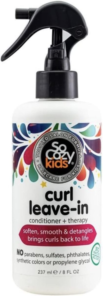 L'il Critters Fiber Gummy Supplement for Kids Digestive Support, 90 Gummies & So Cozy Leave in 컨디셔너 스프레이 for Kids Curly Hair Detangler, 8 Fl Oz