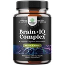 뇌 지원을위한 Nootropic 메모리 보충 - 두뇌 부스트 및 자연 에너지 부스터를위한 메모리 알약 - 비타민 B12 Bacopa Monnieri Rhodiola Rosea DMAE Ginkgo Biloba Phosphatidylserine - 60 카운트