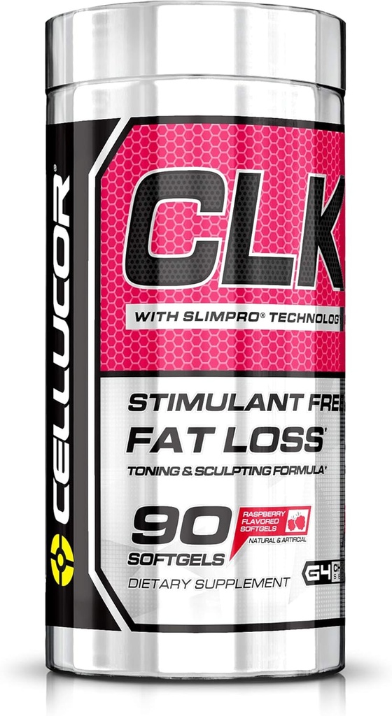 Cellucor CLK Non-Stimulant 뚱뚱한 가열기 CLA, Conjugated Linoleic Acid, Raspberry Ketones, L-Carnitine, 90 Softgels