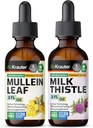 BIO KRAUTER Mullein Tincture 2 Fl. Oz. & 우유 이틀 Tincture 2 Fl. Oz.