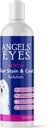 ANGELS' EYES Gentle Tear Stain Solution for Dogs and Cats | 눈부심과 얼굴을 위한 8개 oz 해결책 | 배출, 먼지, 눈물 Stains 및 Mucus 제거