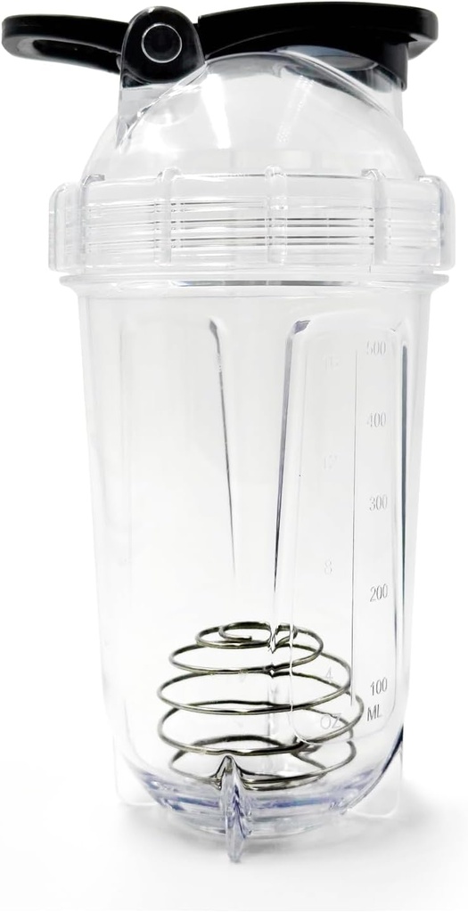 믹서 셰이커 병, 500ml/16oz의 접지 닦은 기계 안전, Shatterproof의 휴대용 전 운동 호리한 단백질 음료 컵, 혼합 칵테일 크리스마스, 남성 여성을위한 선물, 성인을위한 흰색 코끼리 선물