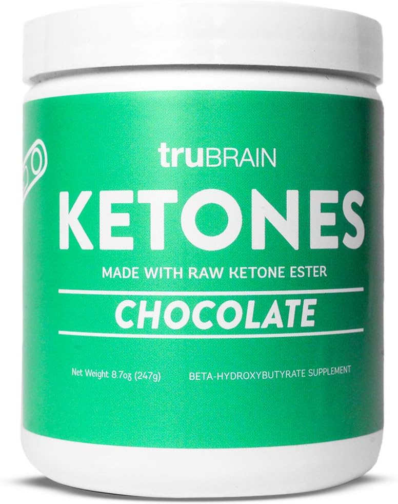 TruBrain Ketones - Ketone Ester + BHB Exogenous Ketones | 지원 에너지, 초점 및 Ketosis | Keto Diet의 보충 | 뇌 부스터 (콜레이트)