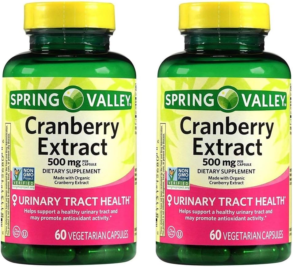 Urinary Tract 건강을 위한 봄 밸리 크랜베리 추출물,Dietary 보충교재, 산화 방지제 건강, 60 조사, 캡슐 (포장 2) 당 500 mg