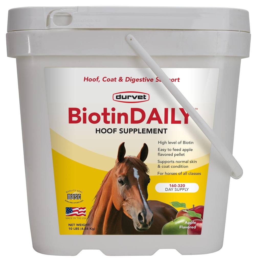 Durvet BIOTIN 매일 10 #, 10 파운드 (745801100282)