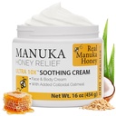 Super Natural Goods Manuka Honey Cream (16oz) – 아이와 성인에 적합한 모든 피부 유형에 대한 수분 공급 로션 | Real Manuka Honey Aloe Vera Juice 및 Cocoa Butter로 바디 크림