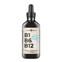 B1 B6 B12 비타민 액체 낙하 - Nerve, 에너지, 뇌 지원 보충교재 - 과일처럼 맛 - Methylcobalamin, Thiamine, Pyridoxine - 60 일 공급 - 남자와 여자를 위한 2개 oz - 단순히 만드는