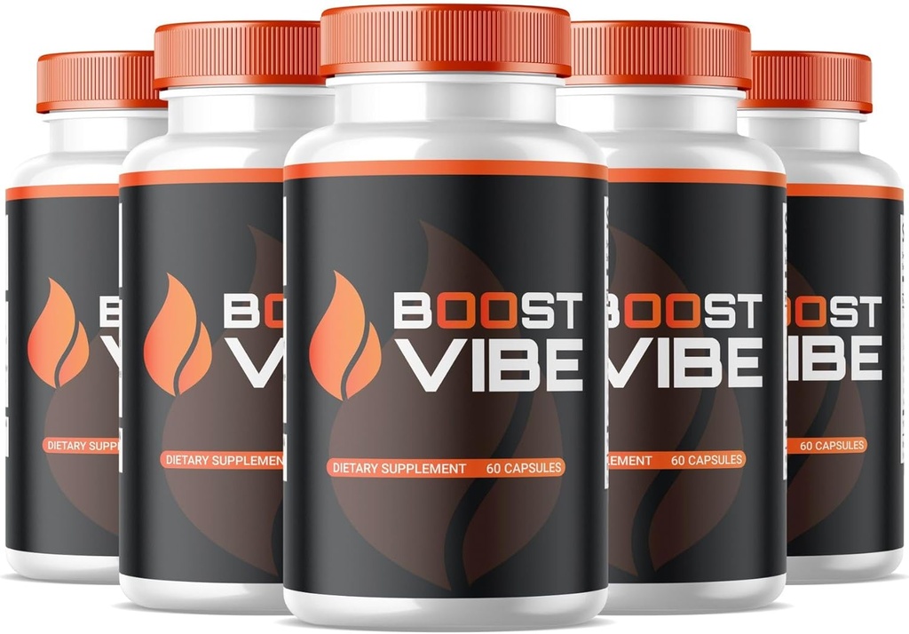SPRESSO (5 팩) Boost Vibe 캡슐, 공식 Boost Vibe 보충, 모든 자연 Boost Vibe 알약, 지원 남성 건강 및 웰빙을위한 프리미엄 Boost Vibe, 프리미엄 Boost Vibe (300 캡슐)