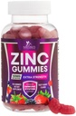 아연 Gummies 50mg - 뼈 피부 & 면역 지원 건강 거미 & 성인을 위해 우수한 산화 방지제 Chewable - 높은 흡수 채식주의자, 글루텐 자유로운 아연 보충교재 비타민 - 맛있은 베리 풍미 - 120 Gummies