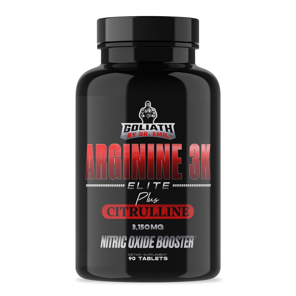 Emil 박사 - 엘리트 L 아르기닌 (3150mg) + L-Citrulline 가장 높은 복용량 - 관성, 내구력 및 심장 건강 (AAKG 및 HCL)에 대한 질소 산화물 보충 - 90 정제